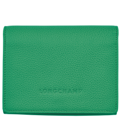 Le Foulonné Wallet , Green - Leather