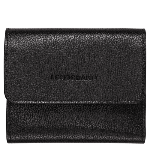 Compact wallet Le Foulonné Black (30000021047) | Longchamp US