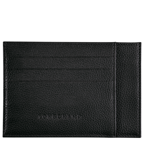 Card holder Le Foulonné Black (L3121021047) | Longchamp US Card holder Le Foulonné Black (L3121021047) | Longchamp US