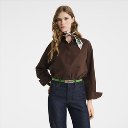 Ladies' belt , Matcha - Leather