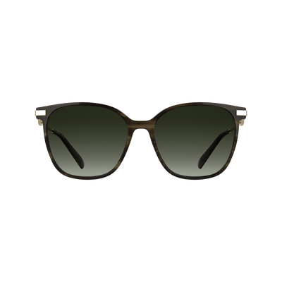 Lunettes de soleil , Ac&eacute;tate - Marron ray&eacute;