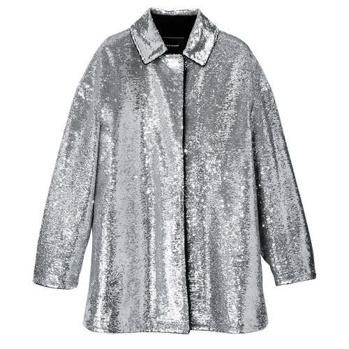 Coat , Silver - Sequin - View 1 of  4
