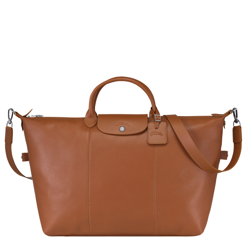 Le Foulonn&eacute; L Travel bag , Caramel - Leather  - View 1 of 4