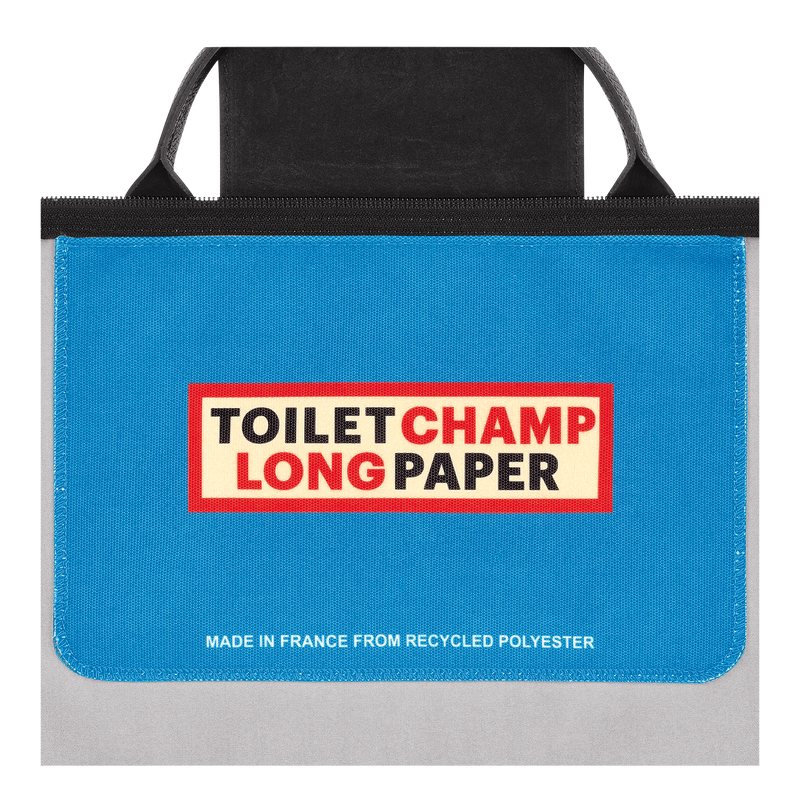 Sac de voyage S Longchamp x ToiletPaper , Toile - Nuage  - Vue 5 de 5