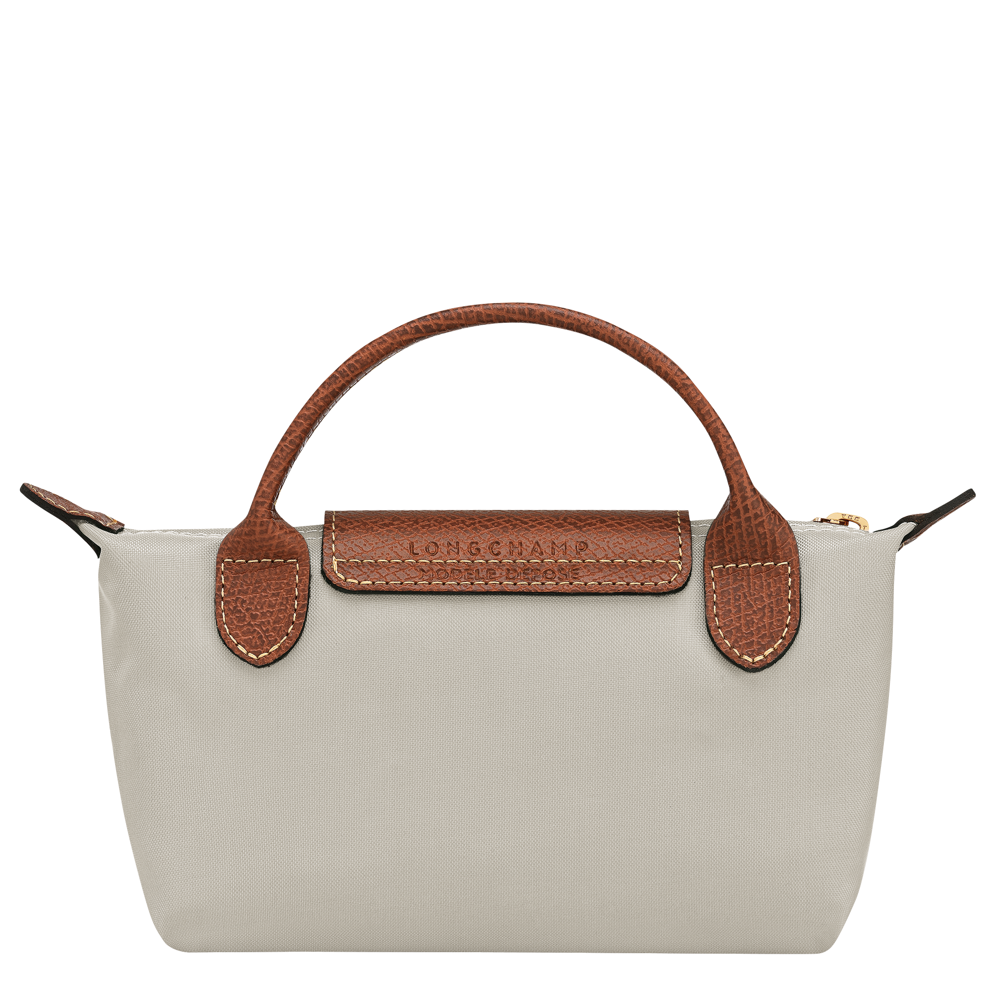 Le Pliage Original Bolso peque&ntilde;o con asa, Gris Piedra