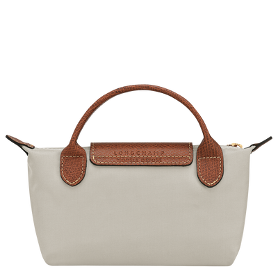 Le Pliage Original Bolso peque&ntilde;o con asa, Gris Piedra
