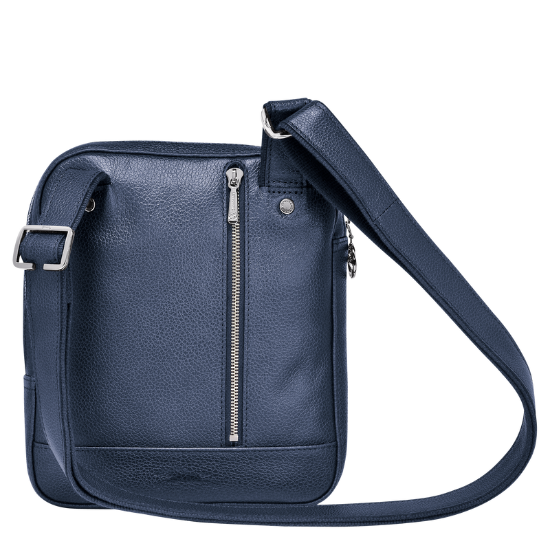Le Foulonné XS Crossbody bag , Navy - Leather  - View 4 of  4