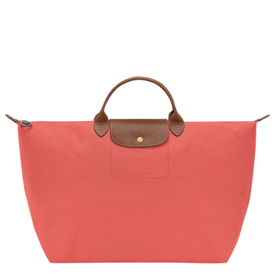 Reisetasche L Le Pliage Original , Recyceltes Canvas - Erdbeere