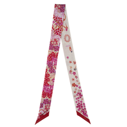 Collier de fleurs Headband , Tomato - Silk