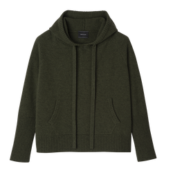 Hoodie jumper , Khaki - Knit