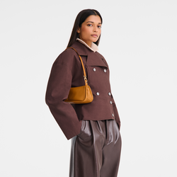 Looong M Shoulder bag , Caramel - Leather