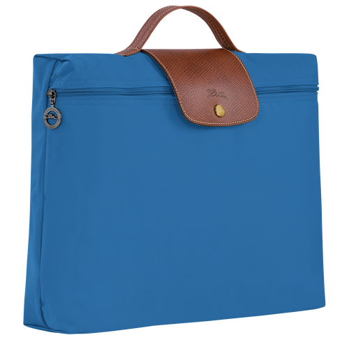 Le Pliage Original S Briefcase , Cobalt - Recycled canvas - View 3 of 6