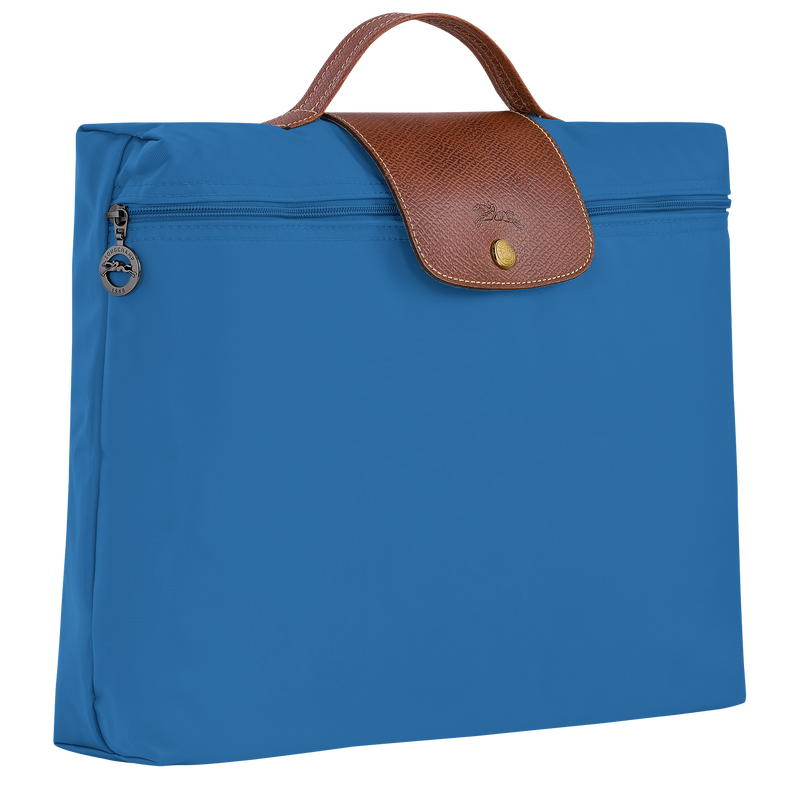 Le Pliage Original S Briefcase , Cobalt - Recycled canvas  - View 3 of 6