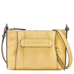 Longchamp 3D 斜背袋 S , 小麥白 - 皮革