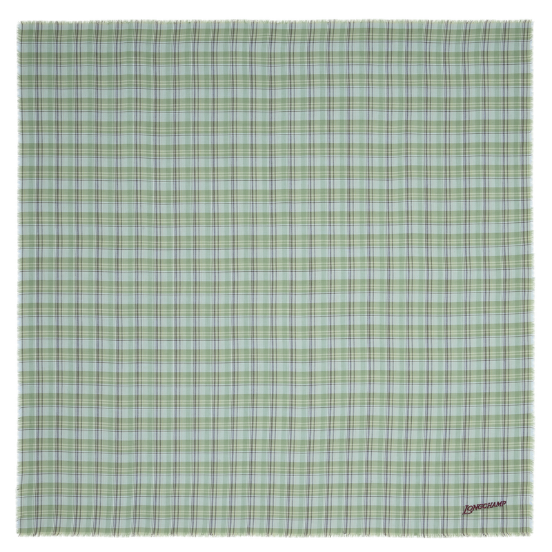 Stole Tartans Longchamp , Cotone - Lichene  - View 1 of  2