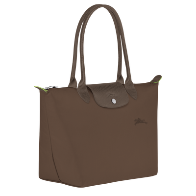 Borsa da spalla M Le Pliage Green , Tela riciclata - Terra