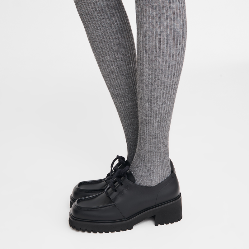 Derbies La Voyageuse , Cuir - Noir  - Vue 4 de 4