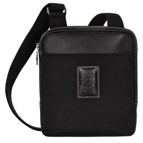 Boxford XS Crossbody bag Black - Recycled canvas | Longchamp SG