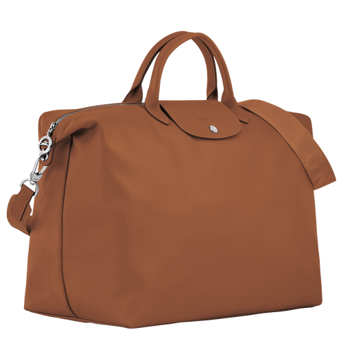 Le Pliage Xtra S Travel bag , Cognac - Leather - View 3 of  5