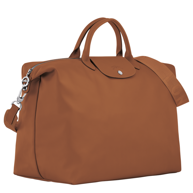 Sac de voyage S Le Pliage Xtra , Cuir - Cognac  - Vue 3 de 5