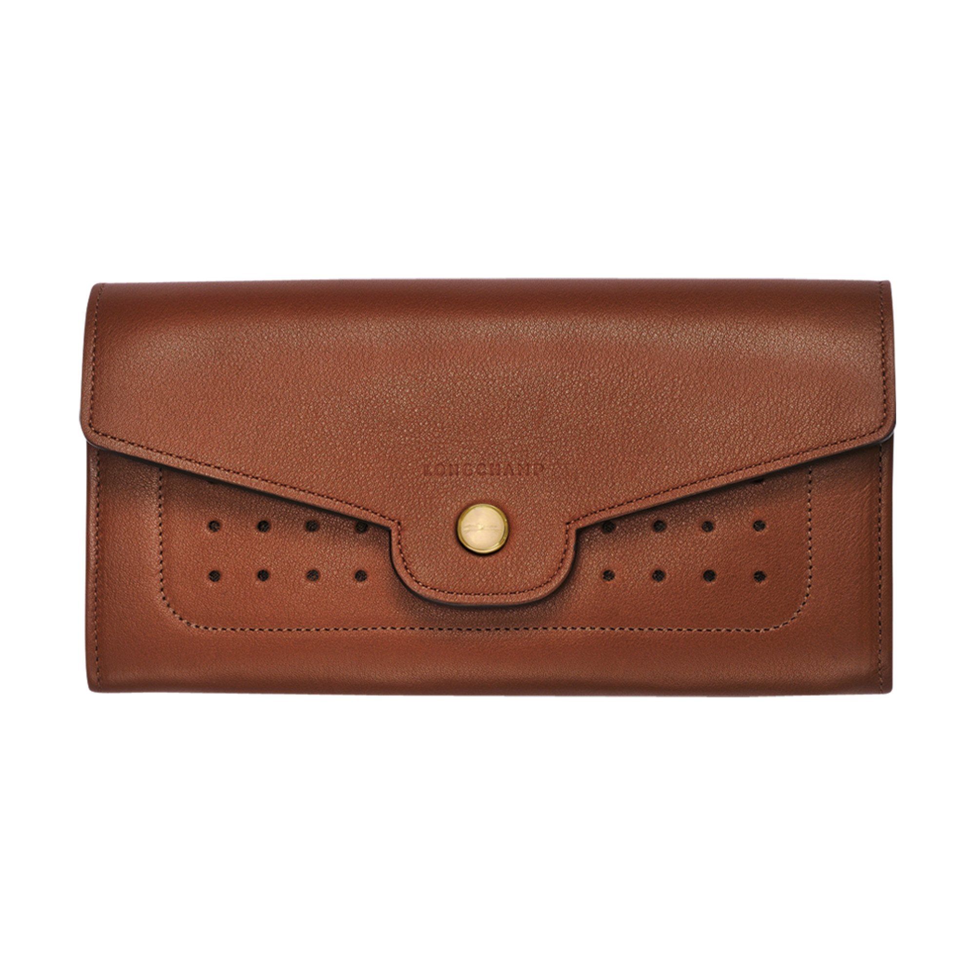 Portefeuille long à rabat Mademoiselle Longchamp Cognac (L3146883504) |  Longchamp FR