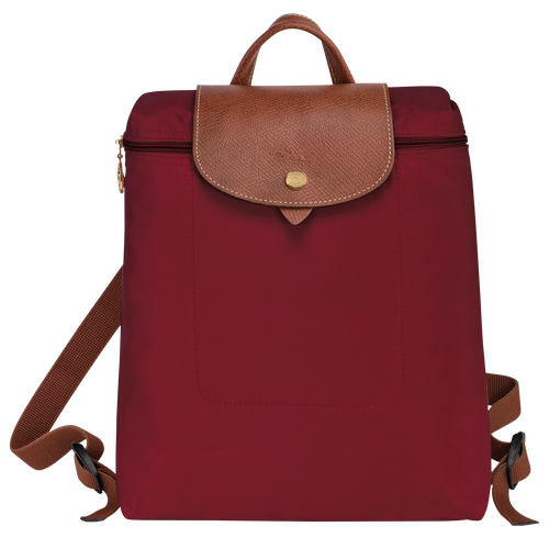 Rucksack M Le Pliage Original , Recyceltes Canvas - Rot - Ansicht 1 von 5