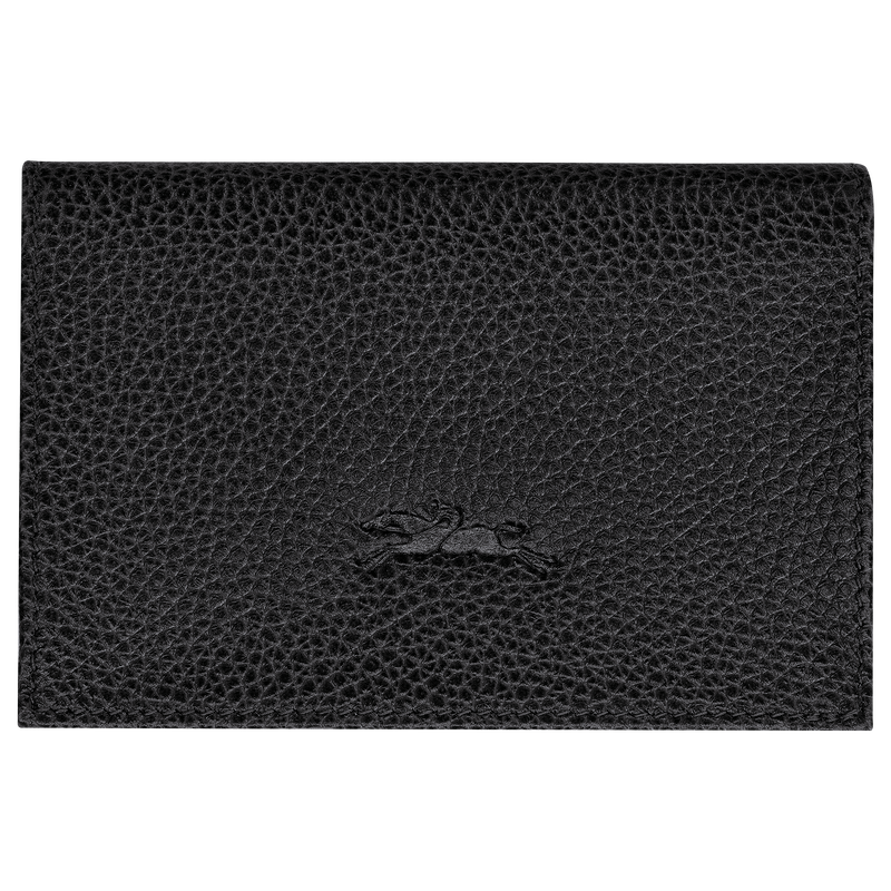 Le Foulonn&eacute; Card holder , Black - Leather  - View 3 of  4