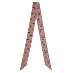 French Bandana Headband , Pink Tea - Silk