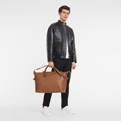 Le Foulonné S Travel bag , Caramel - Leather