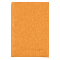 Le Foulonné Passport cover , Apricot - Leather