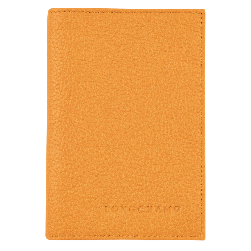 Le Foulonné Passport cover , Apricot - Leather  - View 1 of  2