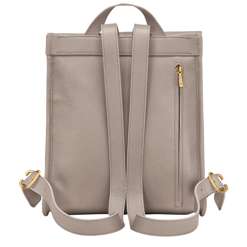 Le Foulonné Backpack , Turtledove - Leather  - View 4 of  6