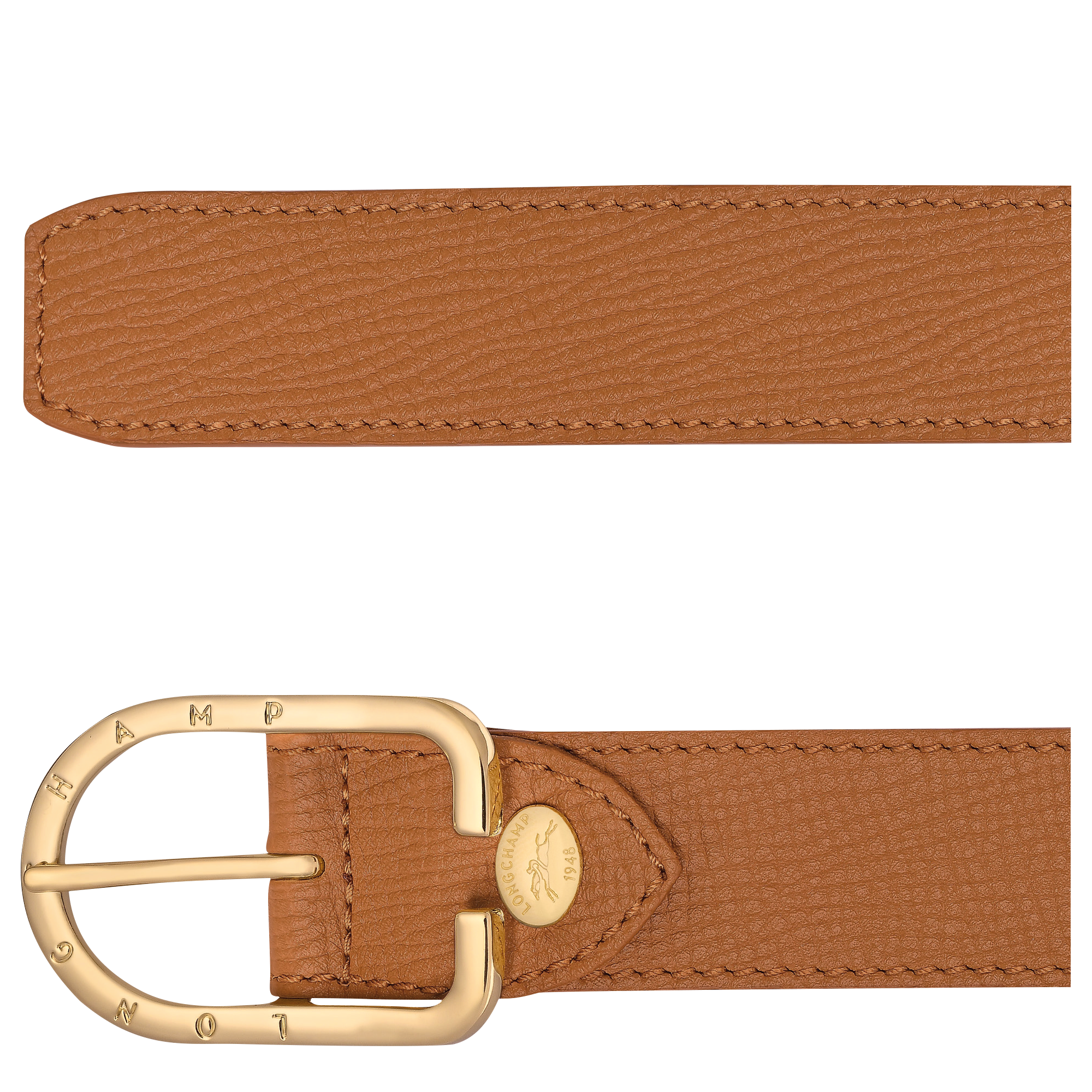 Archive Ladies' belt Caramel - Leather | Longchamp US