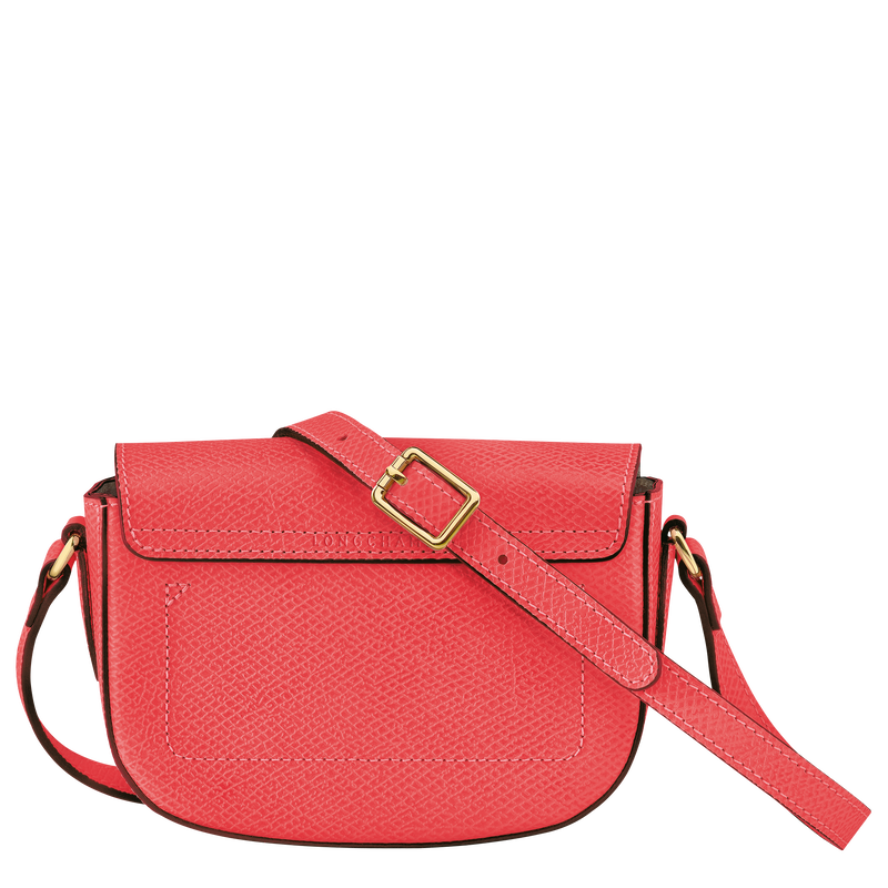 Sac bandoulière XS Épure , Cuir - Fraise  - Vue 4 de 5