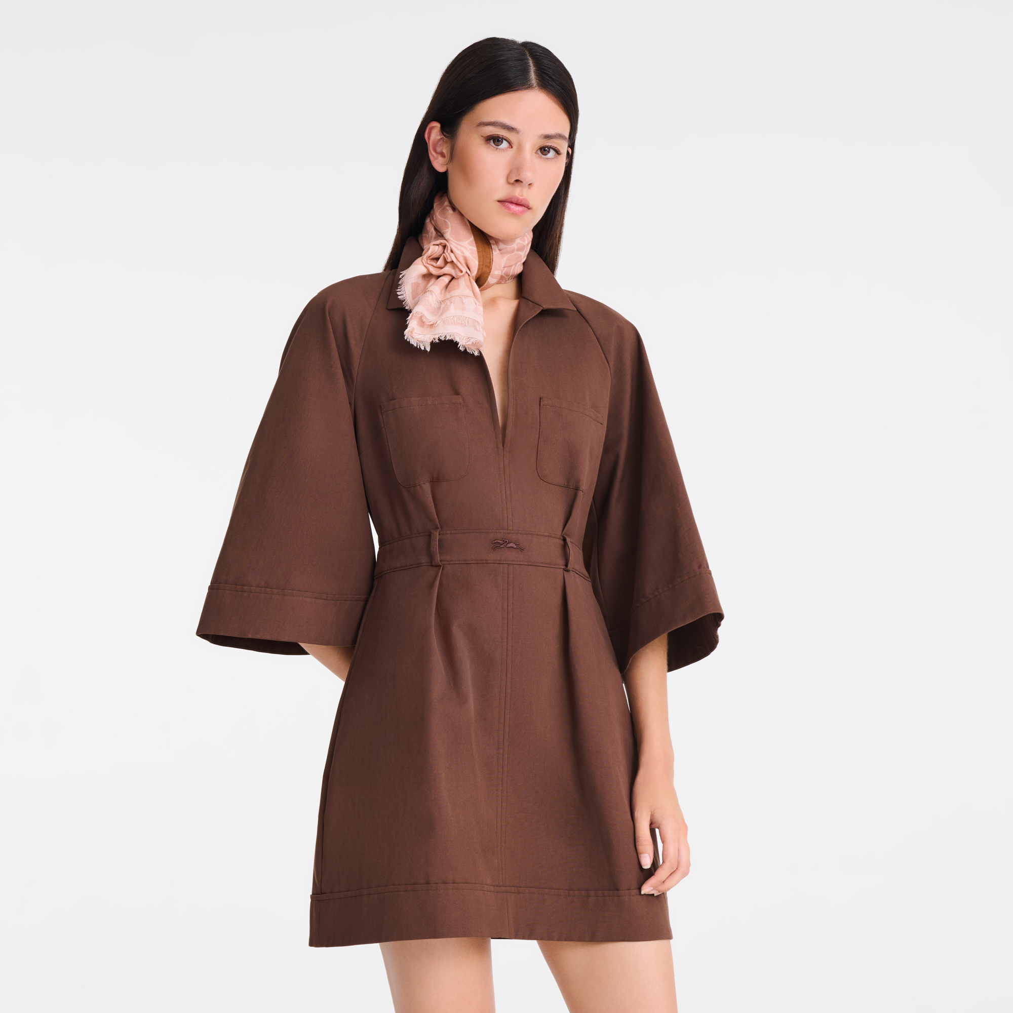 La Cavalcade Longchamp Stole,  T&egrave; rosa