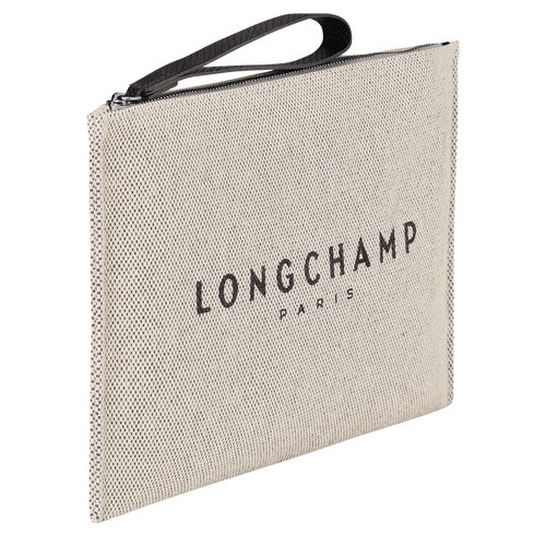 未使用保管　LONGCHAMP ロンシャン クラッチバッグ 白　ソフト　レザー