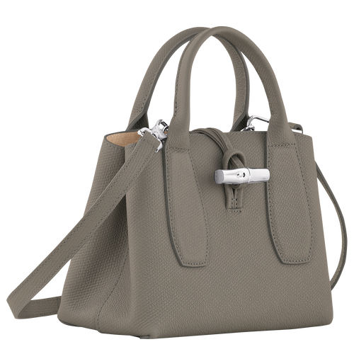 Longchamp Roseau Leather Shoulder Bag - Grey for Women