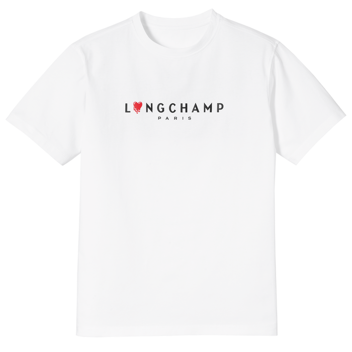 Longchamp x EU T-shirt, White
