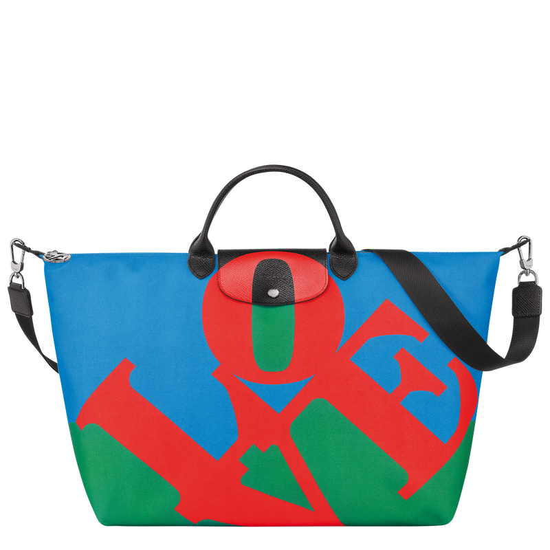 Sac de voyage Longchamp x Robert Indiana , Toile - Rouge  - Vue 1 de 6