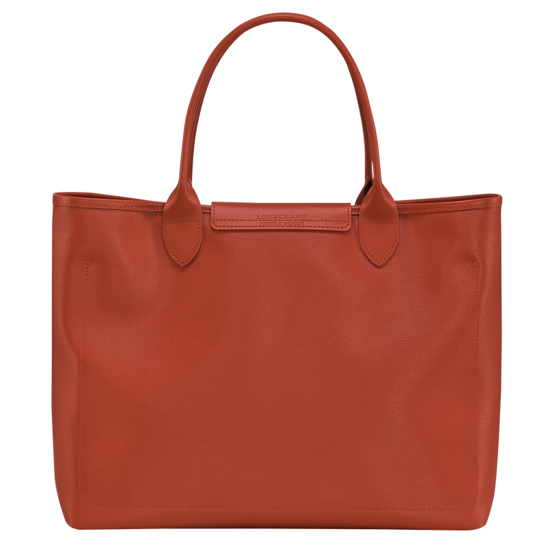 Le Pliage City L Tote bag Terracotta - Canvas (10182HYQ213) | Longchamp EN