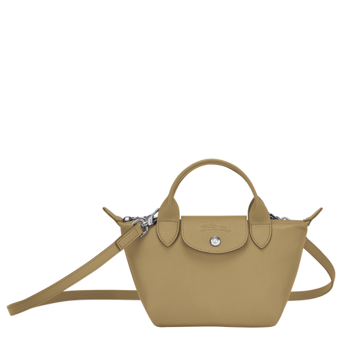 Top handle bag XS Le Pliage Cuir Khaki (L1500757892) | Longchamp US
