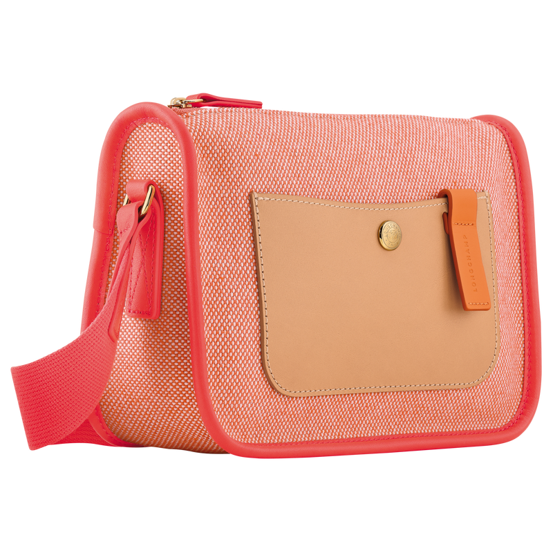 Sac bandoulière S Le Foulonné , Toile - Tomate  - Vue 3 de 4