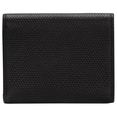Portefeuille compact Le Roseau , Cuir - Noir