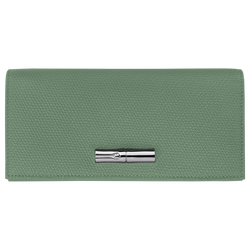 Le Roseau Long continental wallet , Oregano - Leather