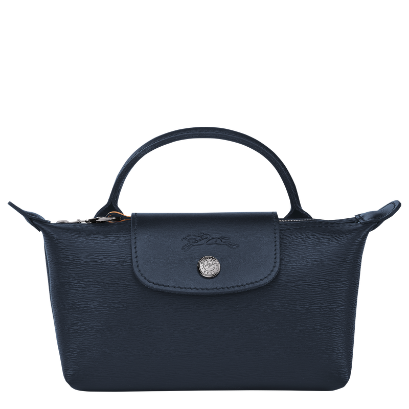 Le Pliage City Pouch with handle , Navy - Canvas  - View 1 of 4