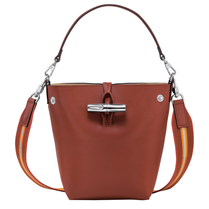 Le Roseau XS Bucket bag , Mahogany - Leather  - View 1 of  5
