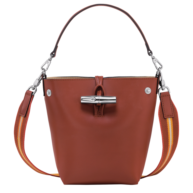 Le Roseau XS Bucket bag , Mahogany - Leather  - View 1 of 5