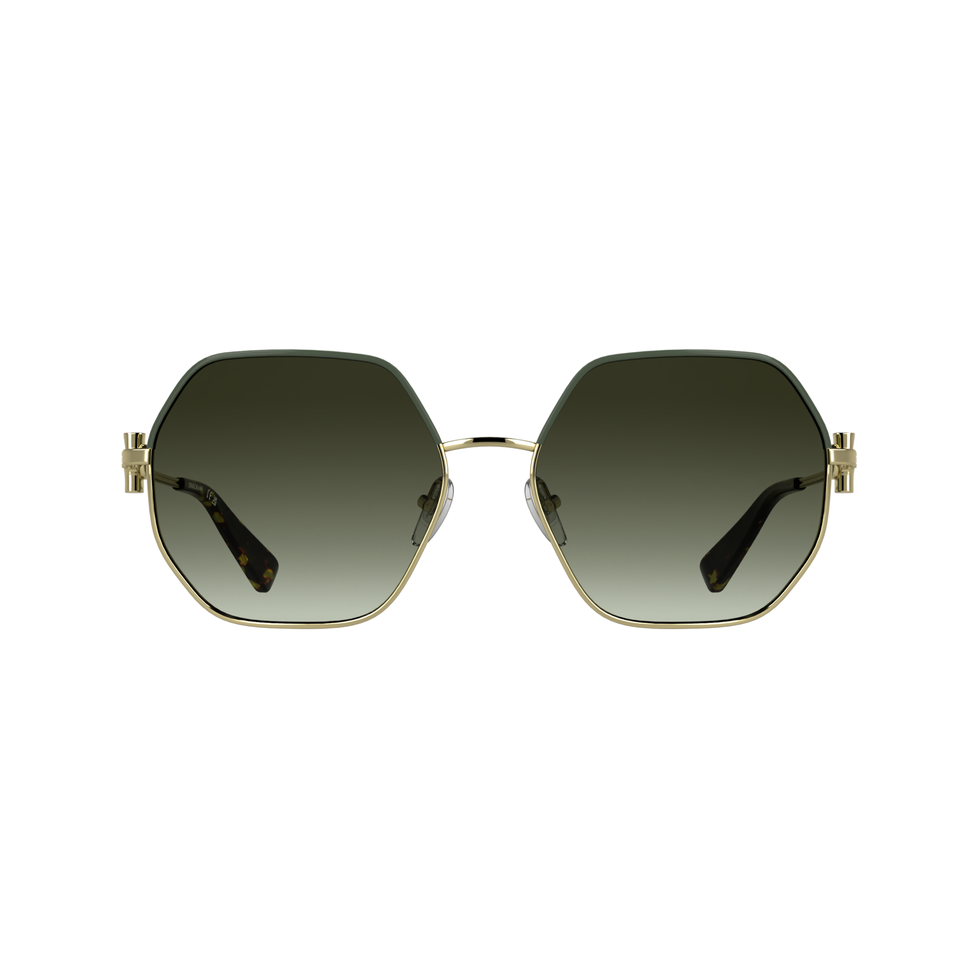 null Lunettes de soleil, Dor&eacute;/Kaki