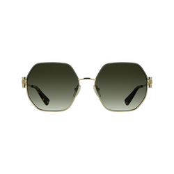 Sunglasses , Gold/Khaki - Metal