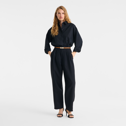 Trousers , Black - Crepe